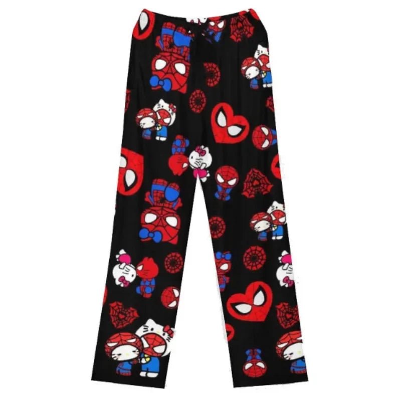 Spiderman Hello Kitty Pajama Pants Bowtique